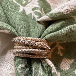 David Yurman Crossover Diamond Cable Ring